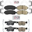 Front + Rear Premium Ceramic Disc Brake Pad for 2021-2023 Acura TLX 2.0L