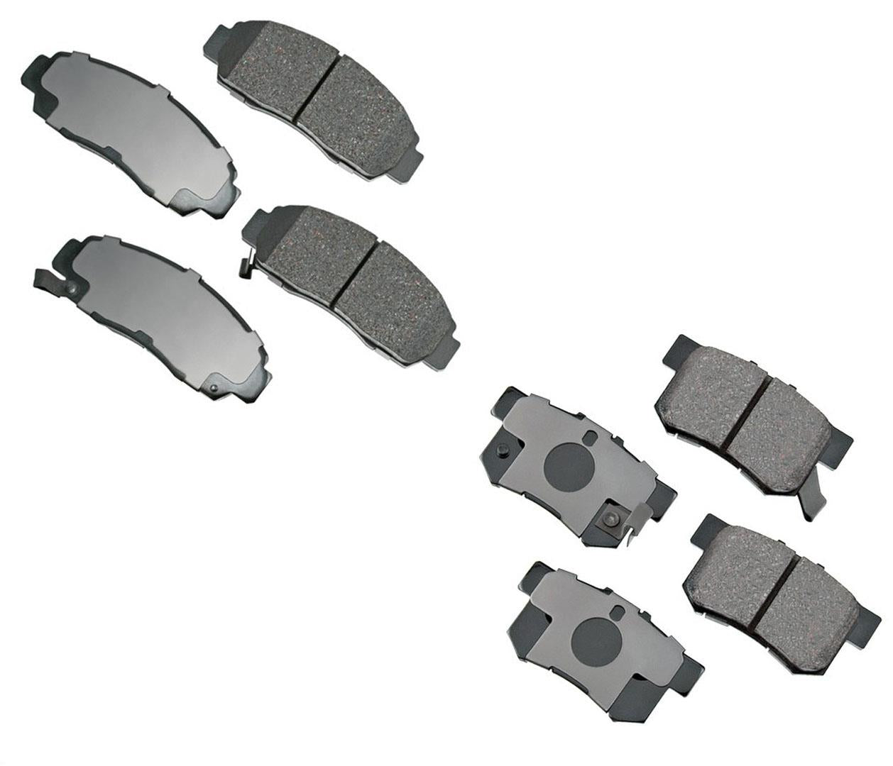 Front & Rear Ceramic Brake Pads For Acura TL 1999-2007 & Acura RL 1999-2004