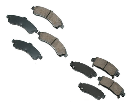 Front & Rear Ceramic Brake Pads For Chevrolet Trailblazer & EXT 2002 2003 2005