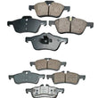 Mini Cooper Front & Rear Brake Pads Semi Metallic MD939 MD1060