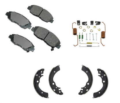 Front Ceramic Brake Pads Brake Shoes & Hardware For Accord 4 Cylinder 1998-2002