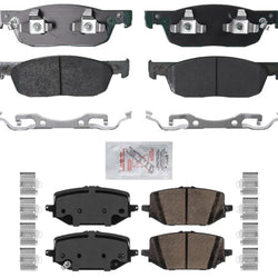 Front & Rear Premium Ceramic Disc Brake Pad for Acura MDX 3.5L 2022 2023 2025