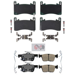 Front & Rear Premium Ceramic Disc Brake Pad for Acura TLX Type S 2021-2023