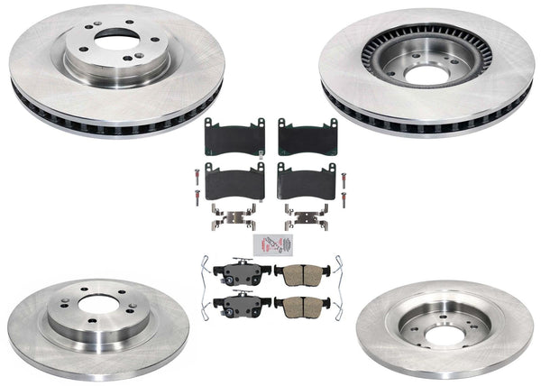 F&R Disc Brake Rotors Ceramic Disc Brake Pads For Hyundai Santa Fe 21-24 2.5L