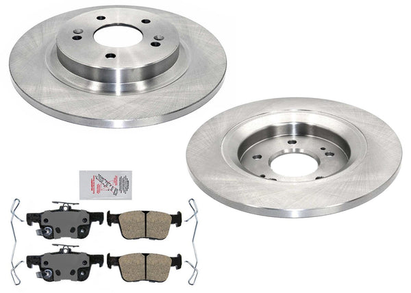 Pastillas de freno de disco de cerámica de rotores de freno trasero para Hyundai Santa Fe 21-23 2.5L