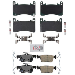 AmeriPro Premium Ceramic Front Rear Disc Brake Pads For Hyundai Santa Fe 21-23
