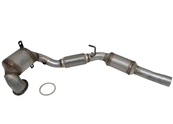 Front Catalytic Converter for Audi A3 Quattro 15-18 with Upper Ring fit Flange