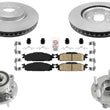 Front GEO Coated 325MM Brake Rotors Brake Pads Hardware For Ford Explorer 11-19