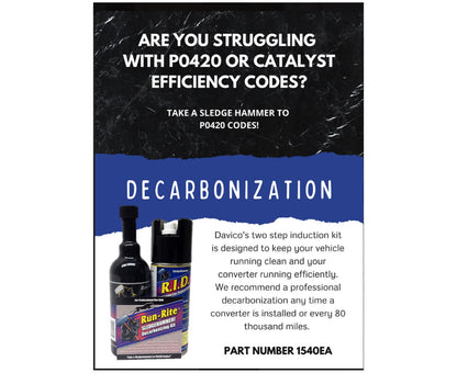 Decarbonization Catalytic Converter Fuel System Rapid Induction Deposit Cleaner