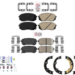 For 2011-15 Sportage All Wheel Drive Ameri Disc Brake Pads Parking Brake Shoes