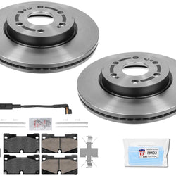 Performance Front Disc Brake Rotors Pads hardware for 2021-2023 Chevrolet Tahoe