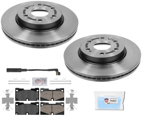 Performance Front Disc Brake Rotors Pads hardware for 2021-2023 Chevrolet Tahoe