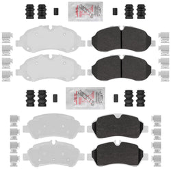 Front & Rear HD Disc Brake Pad for 2015-19 Transit 150 Galvanized Premium Fleet