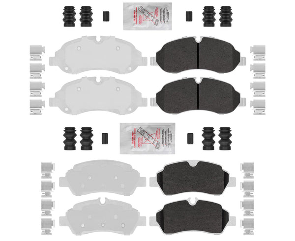 Front & Rear HD Disc Brake Pad for 2015-19 Transit 150 Galvanized Premium Fleet
