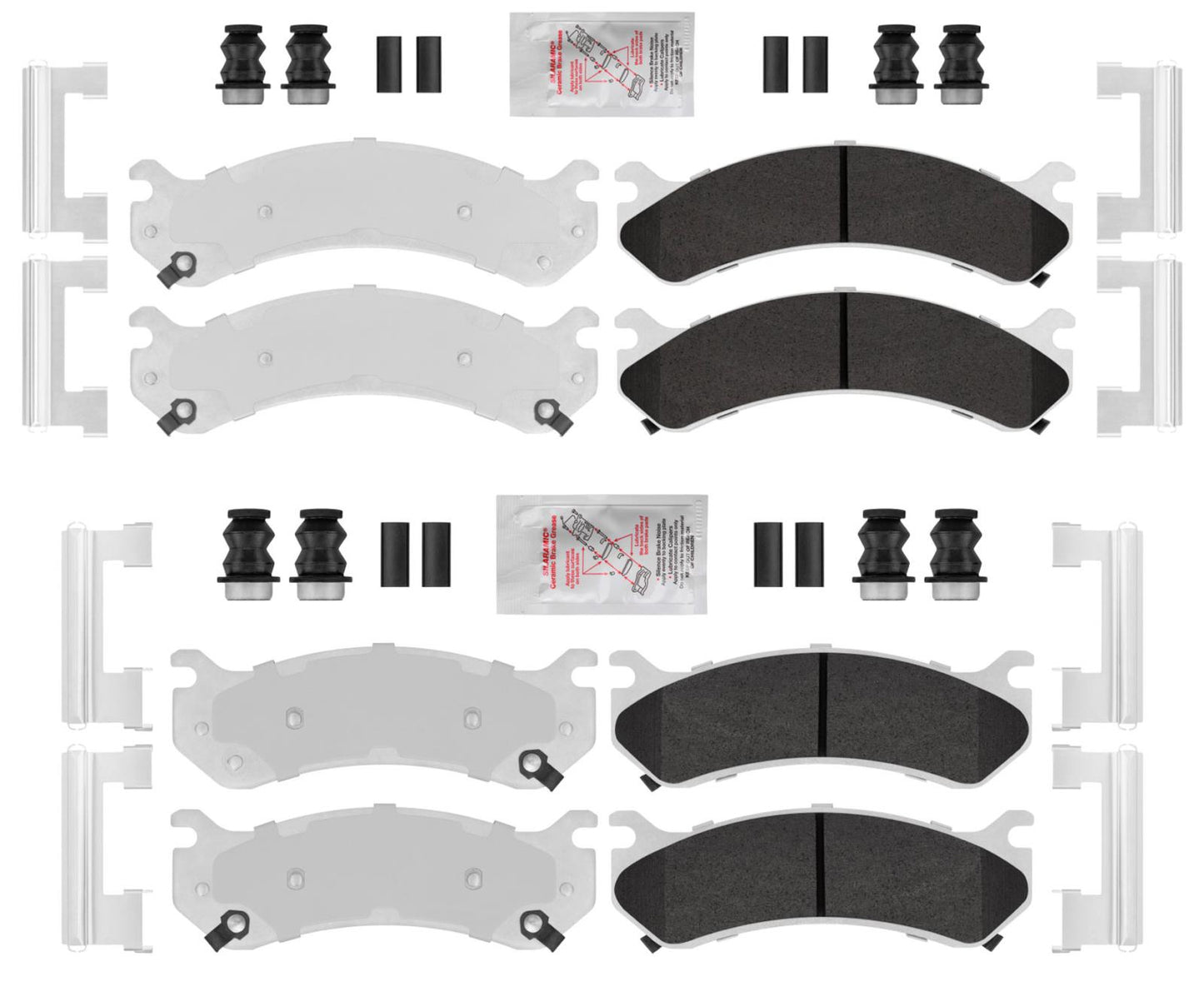 Silverado 2500 Brake 1999-2009 Front & Rear HD Disc Brake Pads For Chevy 2500 HD
