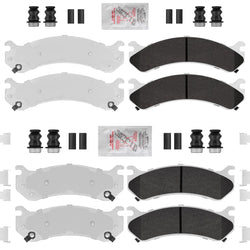 Silverado 2500 Brake 1999-2009 Pastillas de freno de disco HD delanteras y traseras para Chevy 2500 HD