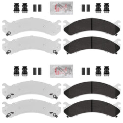 Silverado 3500 2001-2004 HD Pastillas de freno HD galvanizadas delanteras y traseras para Silverado 