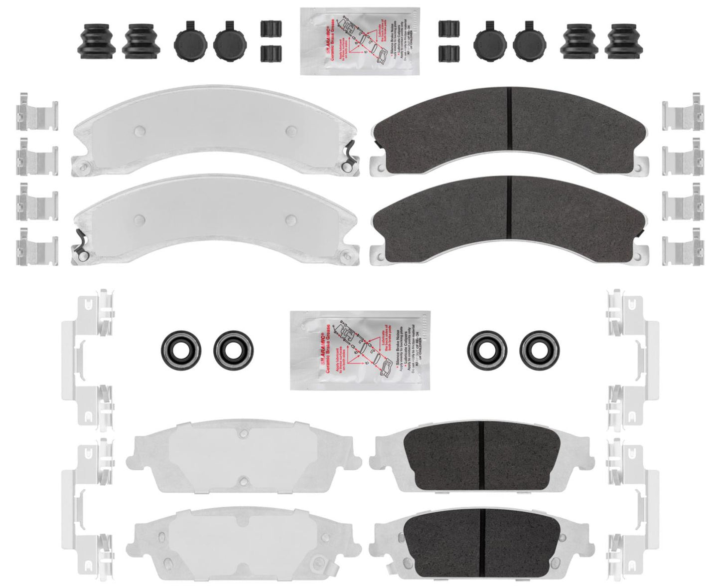 Brake Pads For Chevrolet Suburban 1500 2016-2020 Front & Rear HD Disc Brake