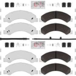 Front & Rear Brake Pads for Hino 155 2012-2017 Galvanized Hino 155 Wear Sensor