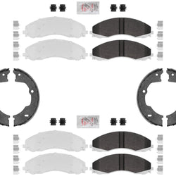 Fleet Frt Rr Galvanized HD Disc Brake Pads- Canadian Made For 17-23 Ford F450