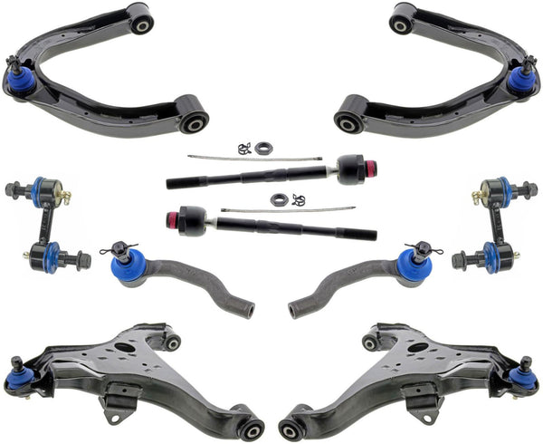 Mevotech Upper & Lower Control Arms Tie Rods & Links For Titan 17-23 4 Whel Drv