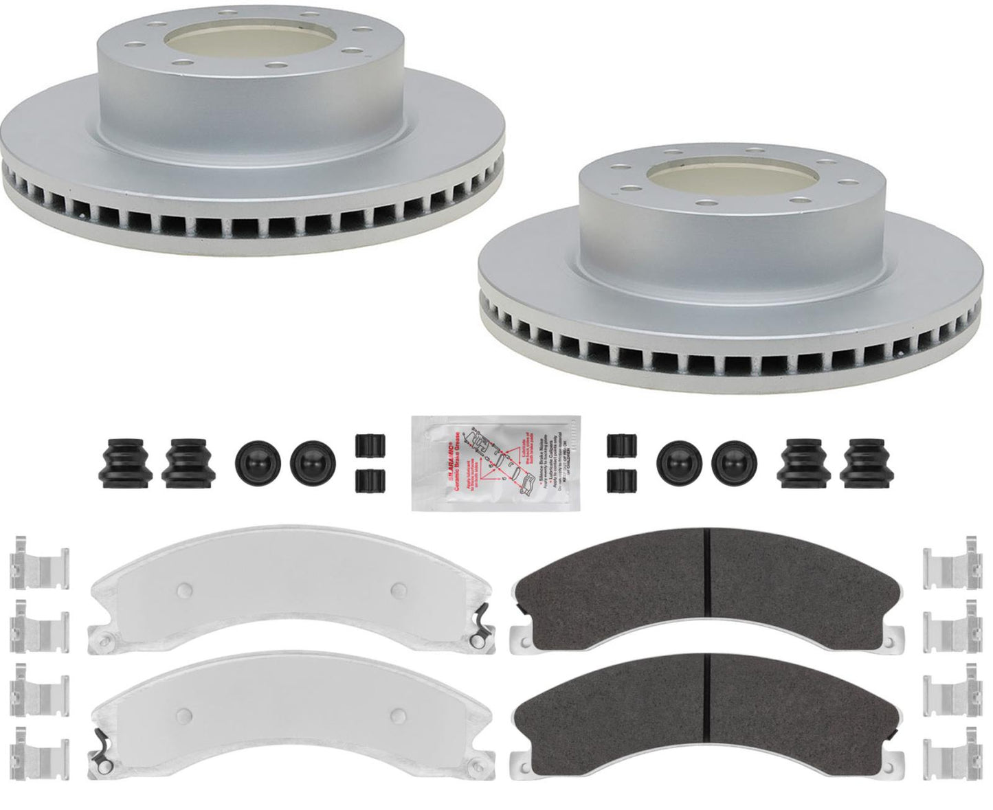 Fleet Front Galvanized Brake Pads & Coated Rotors FOR 12-21 Nissan NV1500 25 35