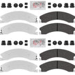 Ultra Premium Fleet Front + Rear Galvanized HD Disc Brake Pads 12-19 GMC 2500HD