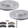 Front Coated 345MM Disc Brake Rotors Brake Pads for 2020-2023 Ford Explorer