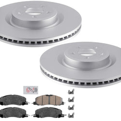 Front Coated 345MM Disc Brake Rotors Brake Pads for 2020-2023 Ford Explorer