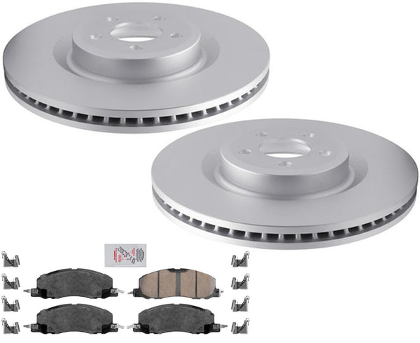 Front Coated 345MM Disc Brake Rotors Brake Pads for 2020-2023 Ford Explorer