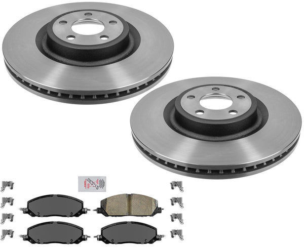 High Performance Disc Brake Rotors Pads for Explorer ST 3.0L Turbo Red Caliper