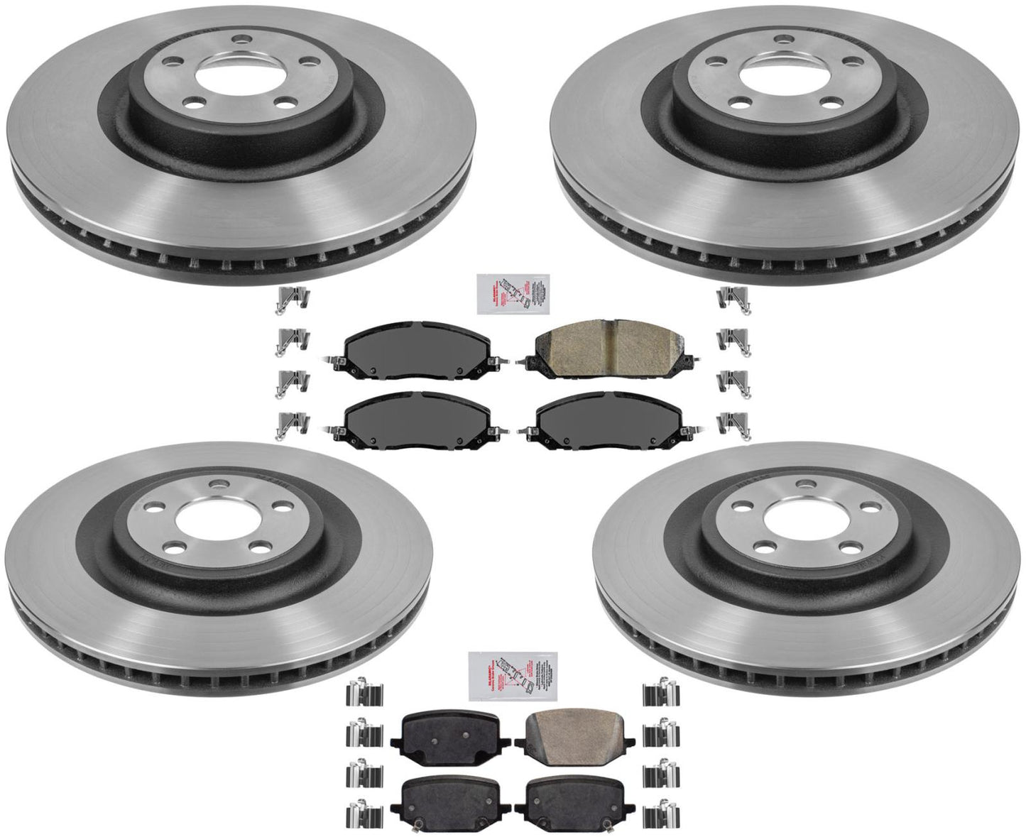 High Performance Disc Brake Rotors Pads for Explorer ST 3.0L Turbo Red Caliper
