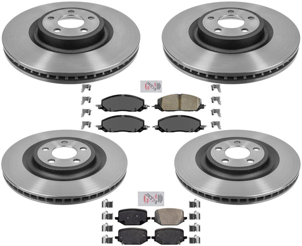 High Performance Disc Brake Rotors Pads for Explorer ST 3.0L Turbo Red Caliper