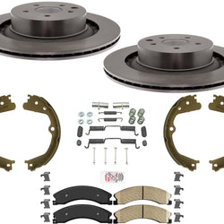AmeriBrake Heavy Duty Pads + Disc Brake Rotors For 2016-2023 Nissan Titan XD