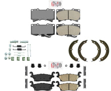AME Pastillas de freno de disco mejoradas Zapatas de estacionamiento delanteras y traseras para Hummer H3 06-10