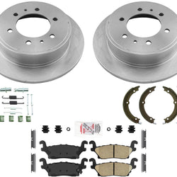 AME Improved Performance Disc Brake Pads Disc Brake Rotors For 06-10 Hummer H3