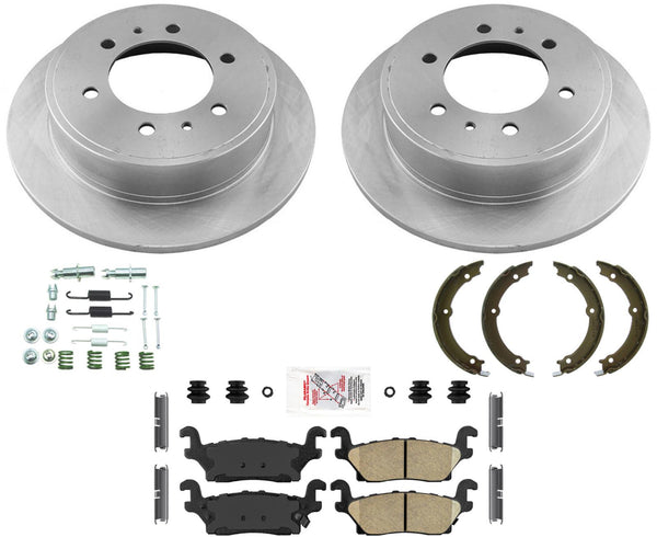 AME Improved Performance Disc Brake Pads Disc Brake Rotors For 06-10 Hummer H3