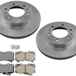 AME Improved Performance Disc Brake Pads Disc Brake Rotors For 06-10 Hummer H3
