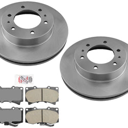 AME Improved Performance Disc Brake Pads Disc Brake Rotors For 06-10 Hummer H3