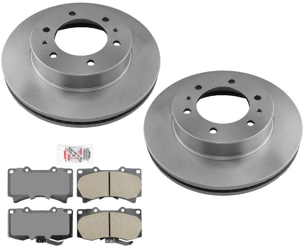 AME Improved Performance Disc Brake Pads Disc Brake Rotors For 06-10 Hummer H3