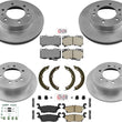 AME Improved Performance Disc Brake Pads Disc Brake Rotors For 06-10 Hummer H3