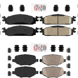 AmeriBrake Improved Ceramic Disc Brake Pads for 10 2011 Ford Taurus 09-11 Flex