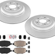 Improved Performance Disc Brake Rotors Brake Pads for 2010 2011 Ford Taurus