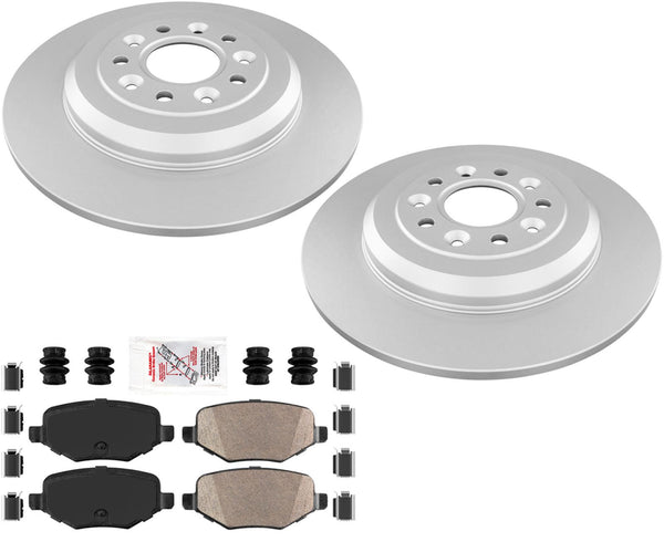 Improved Performance Disc Brake Rotors Brake Pads for 2010 2011 Ford Taurus