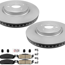 Improved Performance Disc Brake Rotors Brake Pads for 2010 2011 Ford Taurus