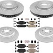 Improved Performance Disc Brake Rotors Brake Pads for 2010 2011 Ford Taurus
