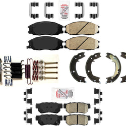 For 01-06 Santa Fe 2.4 Front Wheel Drive Disc Brake Pads + Parking Brake Shoes