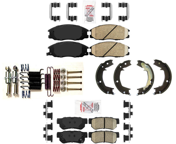 For 01-06 Santa Fe 2.4 Front Wheel Drive Disc Brake Pads + Parking Brake Shoes