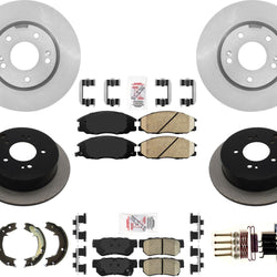 For 01-06 Santa Fe 2.4 Front Wheel D Improved Performance Disc Brake Rotors Pad