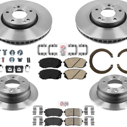 Para 11-16 Sportage Tracción delantera Almohadilla de rotores de freno de disco de rendimiento de carbono
